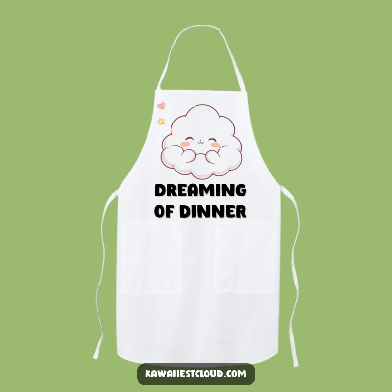 Funny Chef Cloud Apron - Dreaming Kitchen Calm, Perfect Funny Gift!