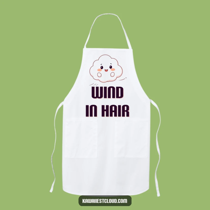 Funny Happy Cloud Surfing Apron - Cook with Breezy Fun