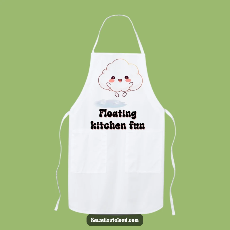 Funny Joyful Cloud Apron: Bounce Through the Kitchen with Ethereal Fun