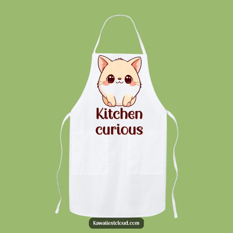 Funny Plump Creature Apron: Kitchen Fun with Curious Eyes, Perfect Funny Gift