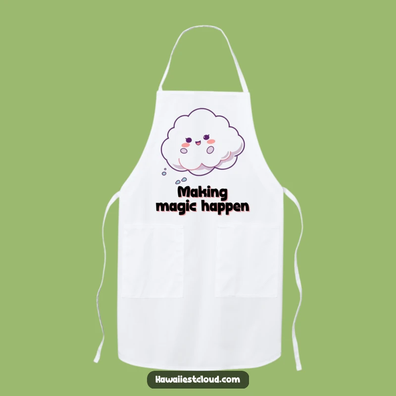 Funny Shimmer Cloud Apron: Cook with Playful Sparkle and Iridescent Flair