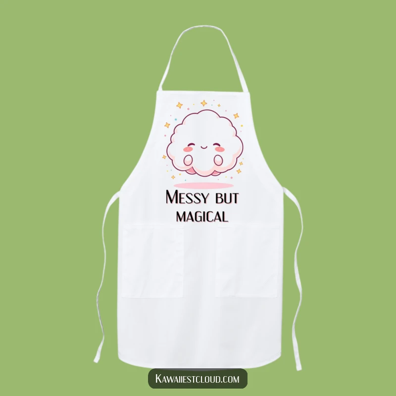 Funny Sparkle Cloud Apron: Joyful Raining Sparkles, Practical Funny Gift