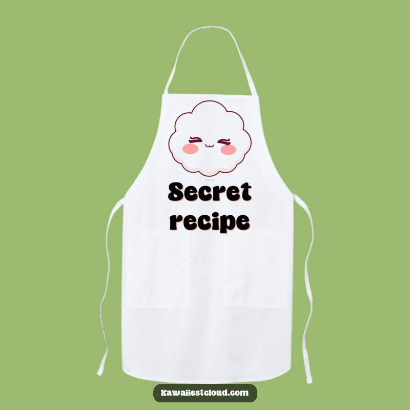 Funny Mischievous Winking Cloud Apron - Cook with a Wink