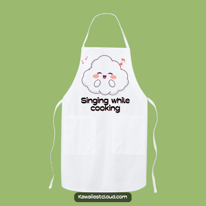 Funny Cloud Singer Apron: Cook Up Tunes in the Kitchen Gift