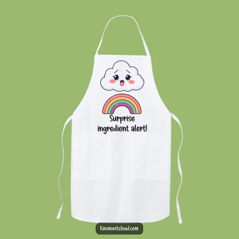 Funny Surprised Cloud Apron - Hilarious Kitchen Wear for Cooks