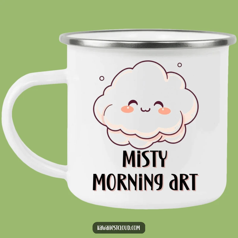 Funny Mist Cloud Camping Mug: Durable Artistic Design, Adventure Funny Gift