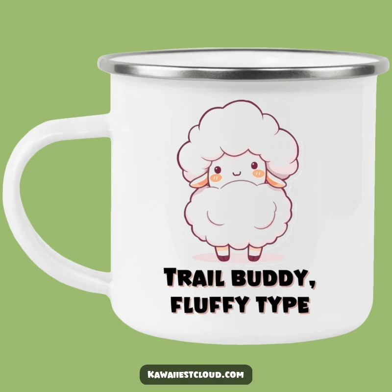 Funny Retro Cloud Camping Mug - Sheep Bump Adventures, Great Funny Gift!
