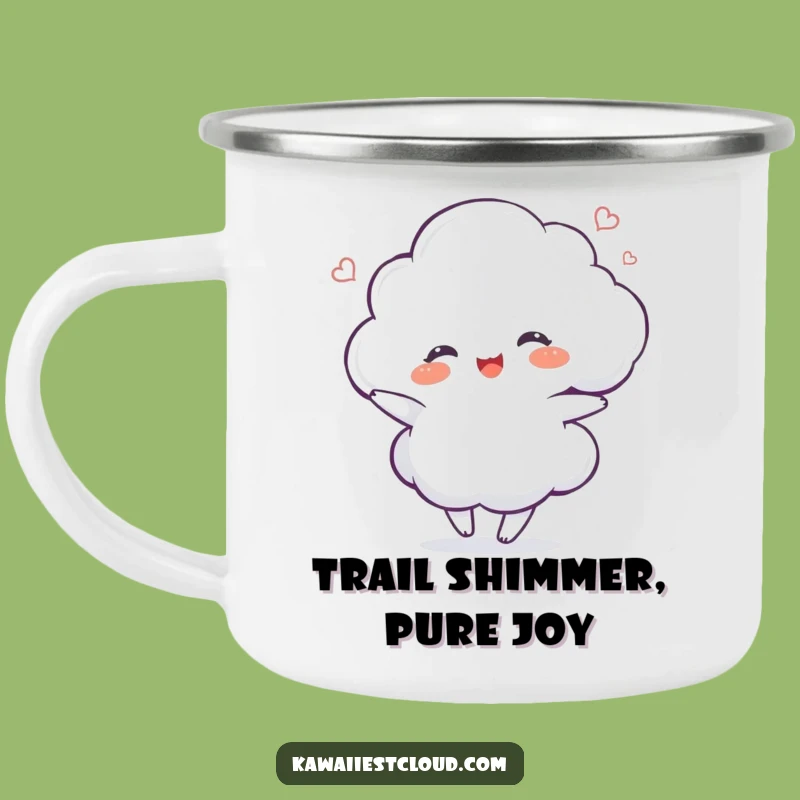 Funny Delighted Cloud Camping Mug - Happy Trails, Durable & Hilarious Gift
