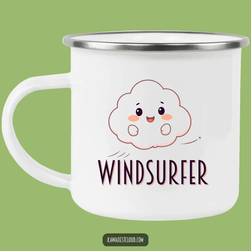 Funny Happy Cloud Surfing Camping Mug - Adventure Drinkware