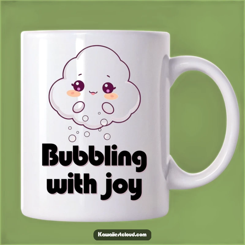 Funny Beaming Cloud Mug - Shimmering Bubbles Fun, Perfect Funny Gift!