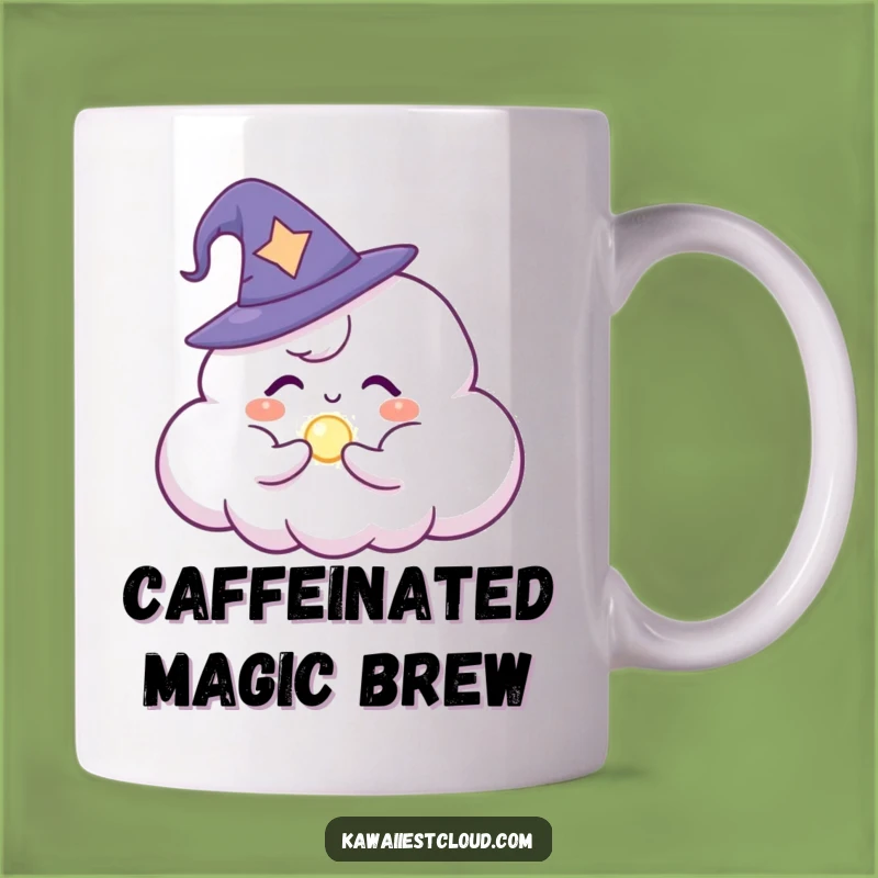 Funny Wizard Cloud Conjuring Orb Mug: Magical Brews Gift Idea