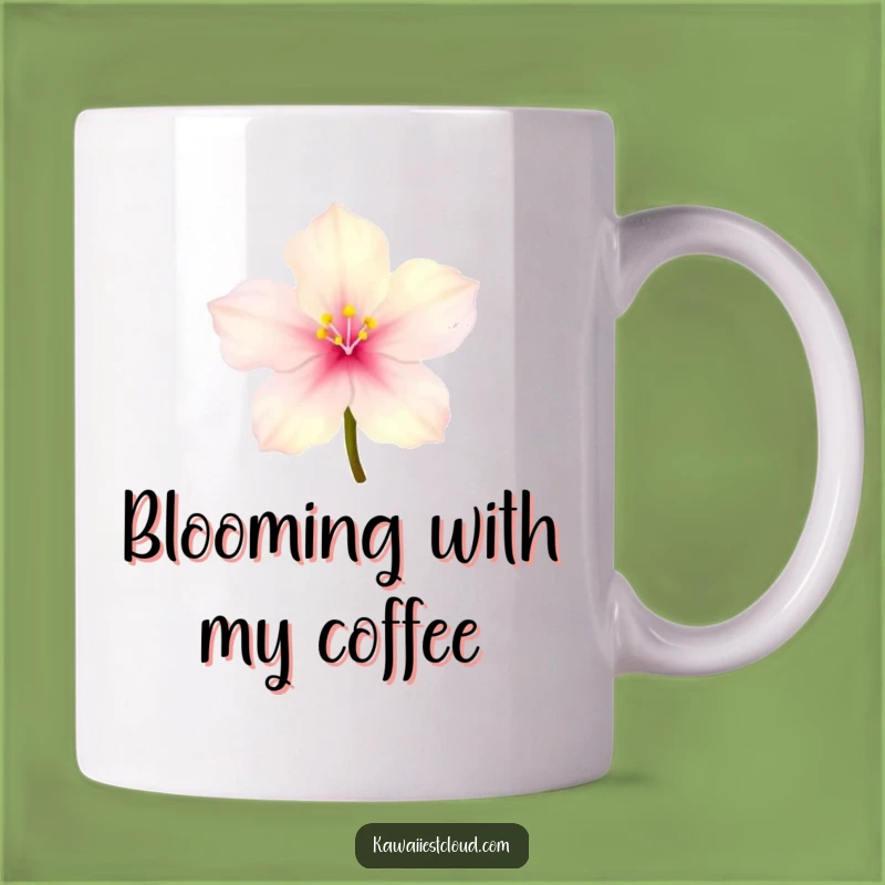 Funny Glowing Blossom Mug: Delicate Light Design, Enchanting Humorous Gift for Nature Lovers