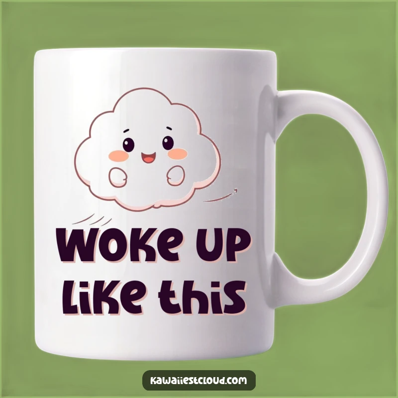 Funny Happy Cloud Surfing Mug - Joyful Wind Rider Gift