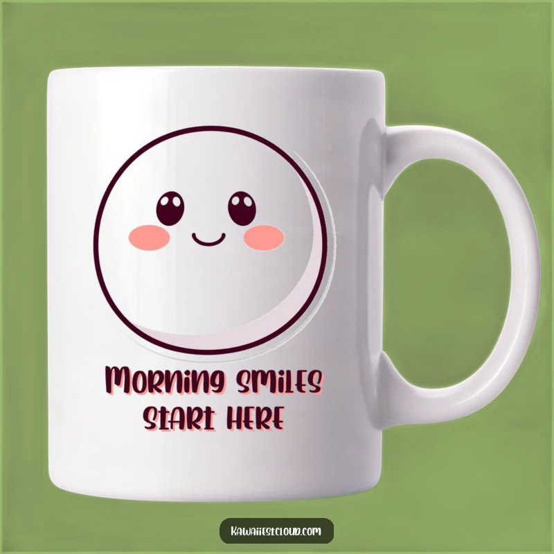 Funny Rounded Character Mug: Simple Smile, Perfect Happy Funny Gift for Anyone