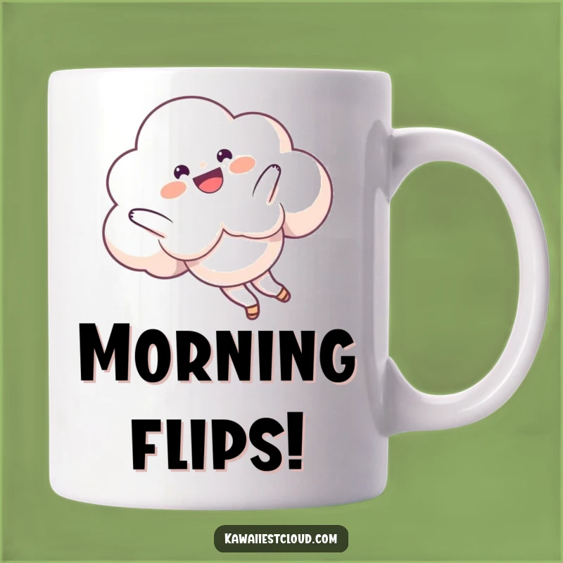 Funny Somersault Cloud Mug: Playful Character Fun, Perfect Funny Gift