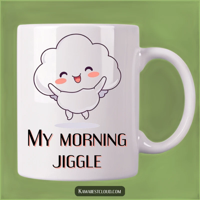 Funny Cloud Jig Mug: Hilarious Bouncy Character Dance, Perfect Funny Gift Idea