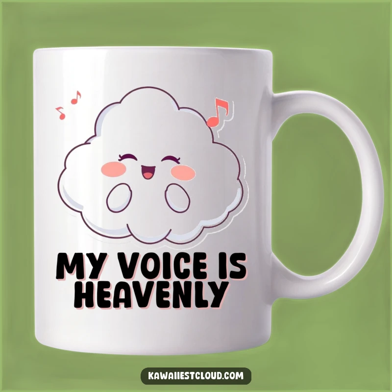 Funny Cloud Singer Mug: A Cheerful Melody for Your Morning Coffee Gift