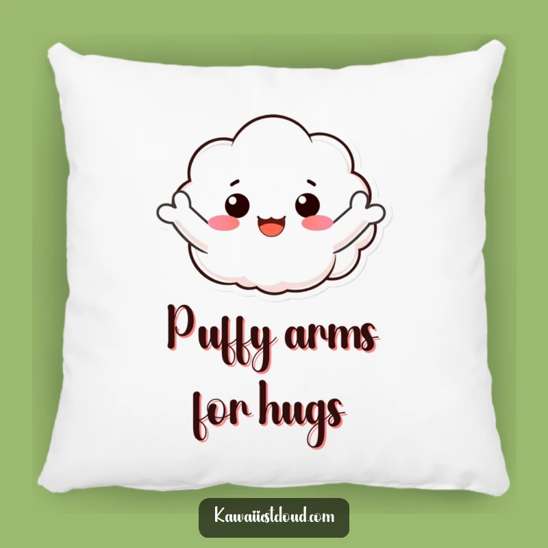 Cozy Funny Cloud Pillow: Snuggle Up with a Joyful Wave!