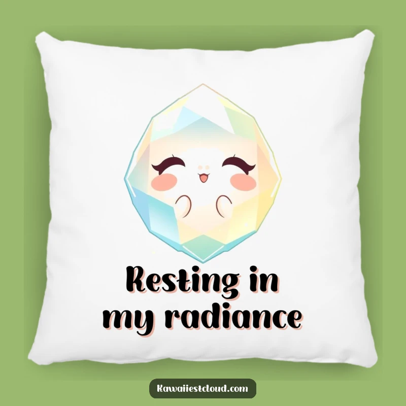 Funny Gem Pillow: Sparkling Comfort Design, Elegant Humorous Gift for Relaxation