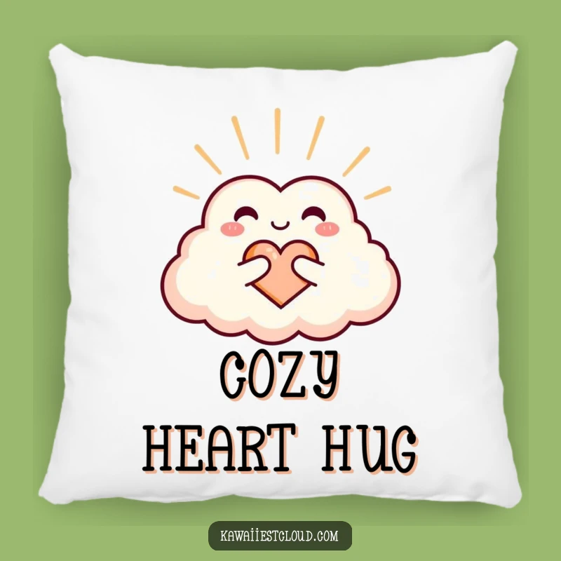 Funny Heart Cloud Pillow: Cozy Love and Warmth, Sweet Humorous Gift