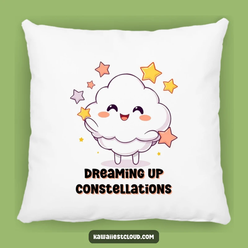 Funny Star Juggling Cloud Pillow: Snuggle Up with Cosmic Comedy and Comfort
