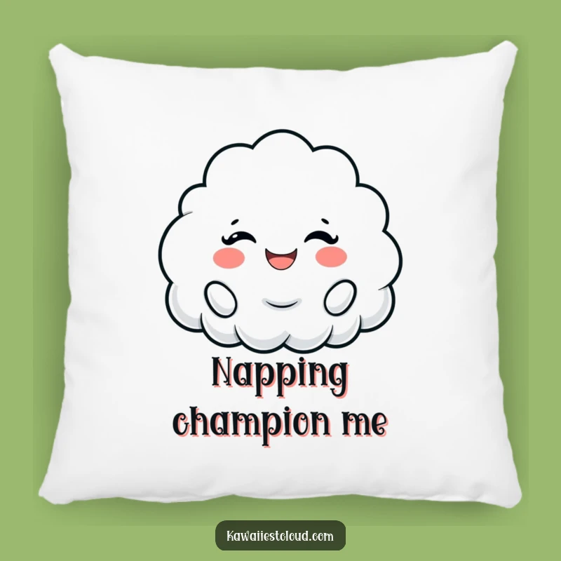 Cozy Cheering Cloud Pillow: Snuggle Up with Fluffy Smiles!