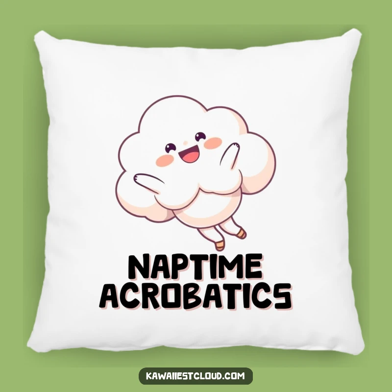Funny Somersault Cloud Pillow: Soft Playful Character, Cozy Funny Gift