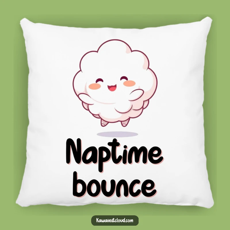 Funny Bouncing Cloud Pillow: Cozy Rosy Cheeks Accent, Sweet Humorous Gift