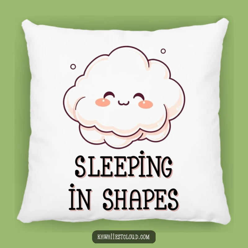 Funny Mist Cloud Pillow: Soft Whimsical Character, Cozy Funny Gift