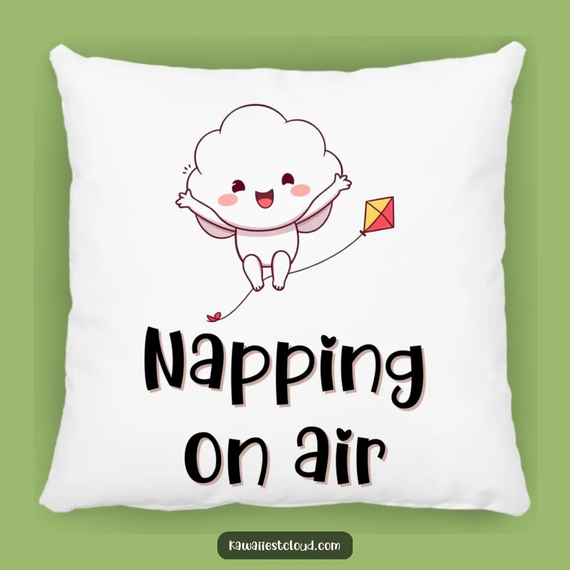 Soft Funny Cloud Kite Rider Pillow: Snuggle Up with Airy Comfort and Laughter