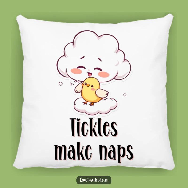 Funny Giggling Cloud Pillow - Cozy Tickle Time Accent