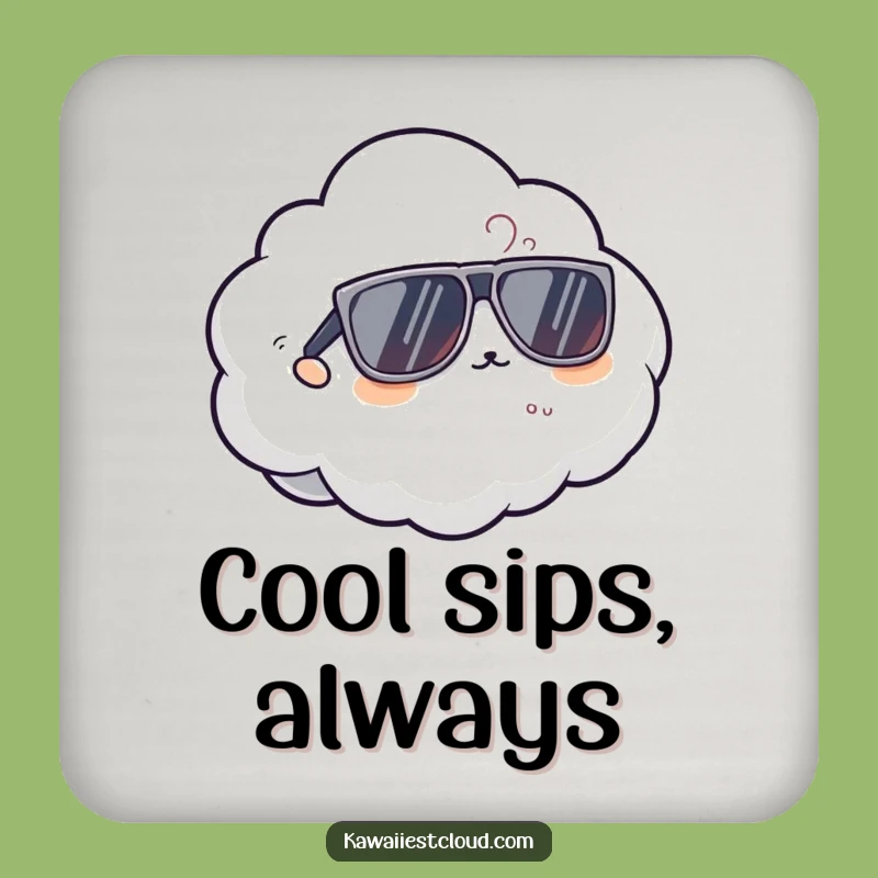 Funny Cool Cloud Coaster - Protect Surfaces in Style