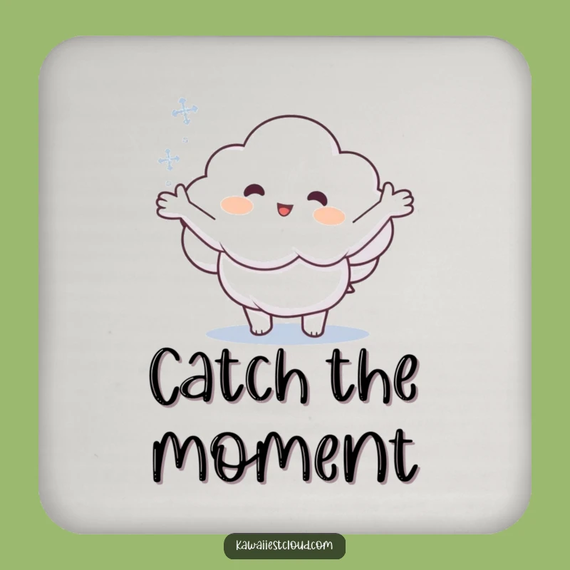 Funny Cloud Catching Snowflake Coaster - Winter Table Protection