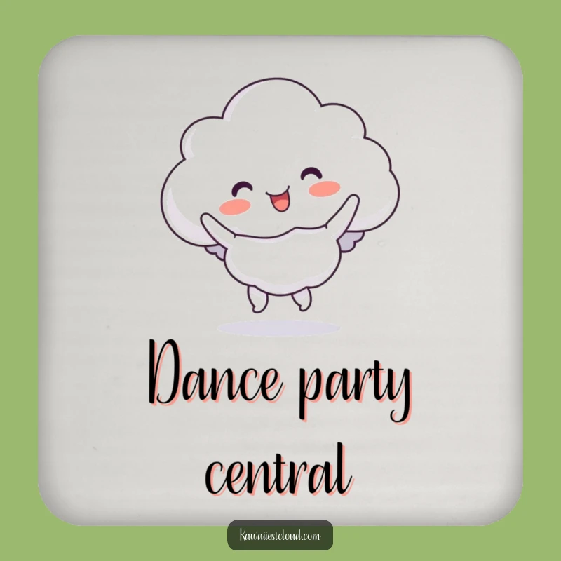 Funny Cloud Jig Coaster: Protect Surfaces with a Hilarious Dance, Perfect Gift