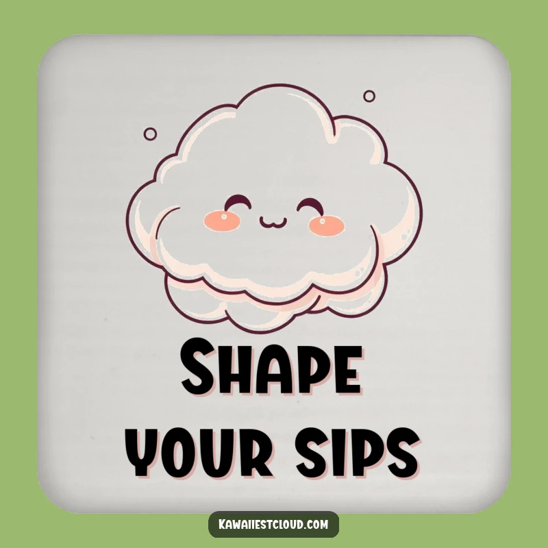 Funny Mist Cloud Coaster Set: Artistic Surface Protection, Cute Funny Gift