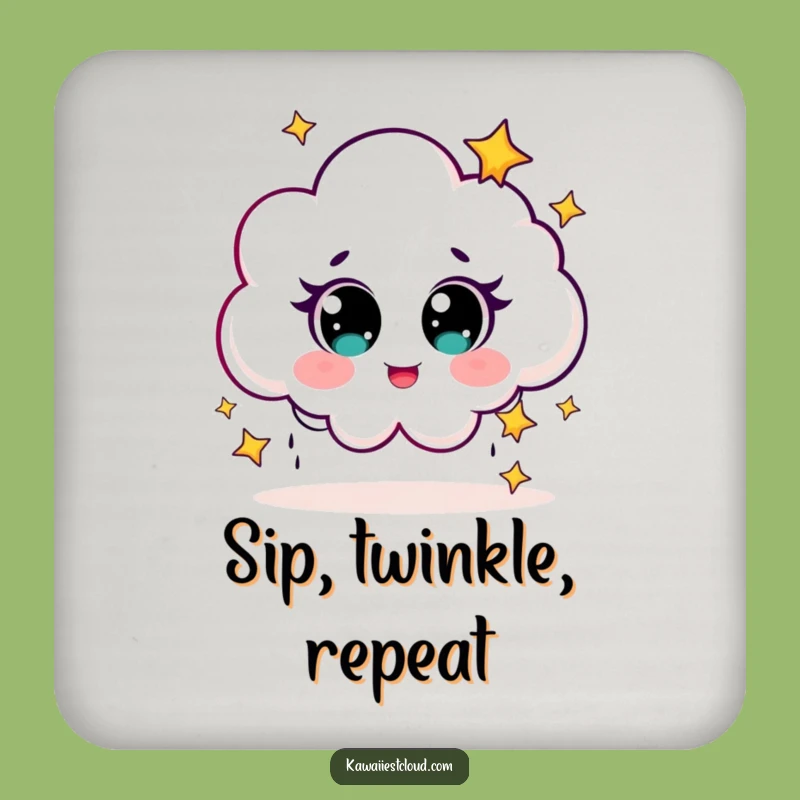 Funny Star Rain Cloud Coaster Set: Protect Surfaces with Magic