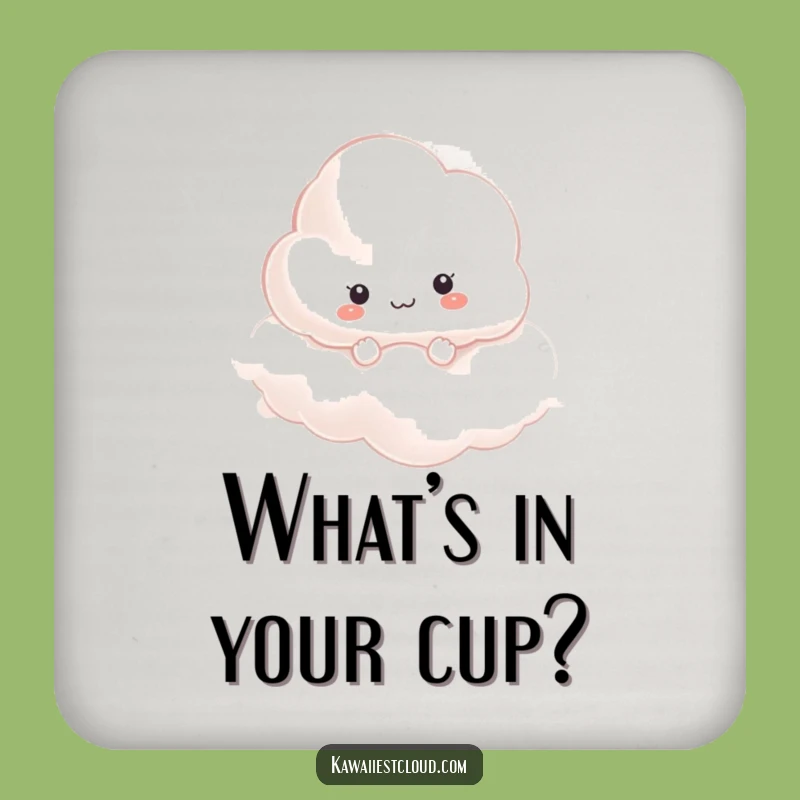 Funny Curious Cloud Coaster - Intriguing Drinks, Protective & Practical Gift