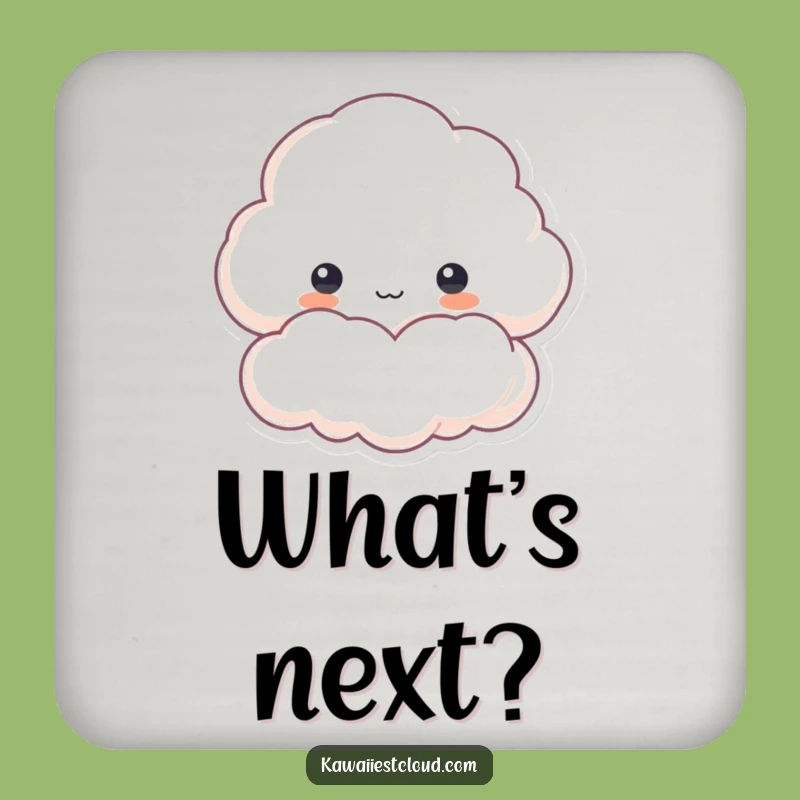 Funny Cloud Peek Coaster: Protect Surfaces with Characterful Curiosity