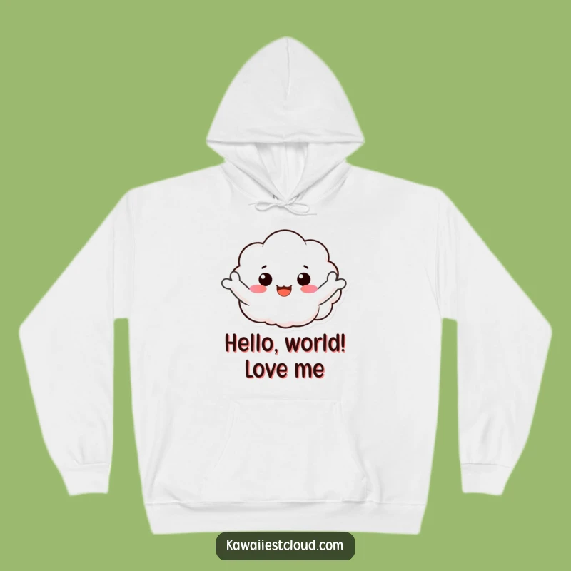 Cozy Funny Cloud Hoodie: Embrace Warmth with a Joyful Wave!