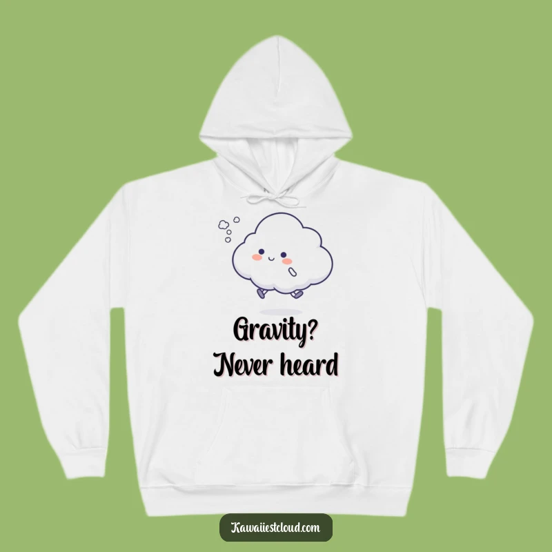 Funny Cloud Hop Hoodie - Cozy Vapor Puff Sweatshirt