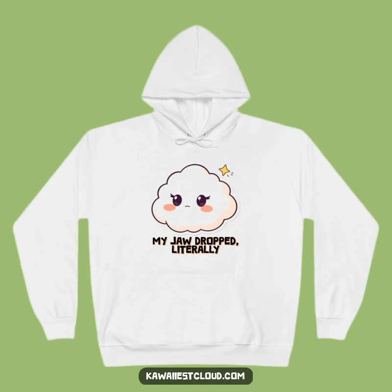 Funny Cloud Watcher Hoodie, Shooting Star Magic, Cozy Surprise Apparel