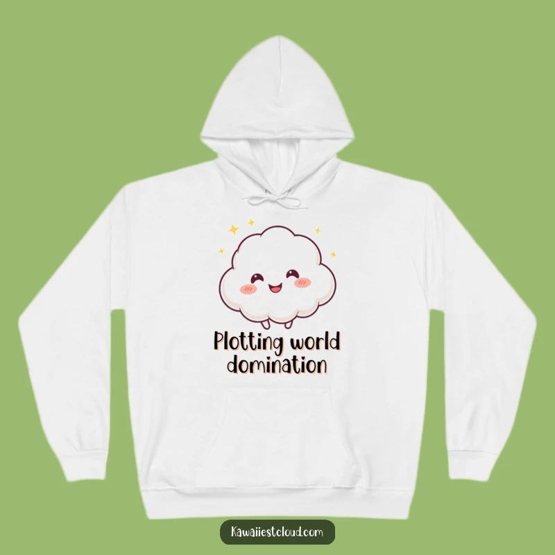 Funny Playful Cloud Hoodie, Mischievous Spirit Apparel, Cozy Fun Gift