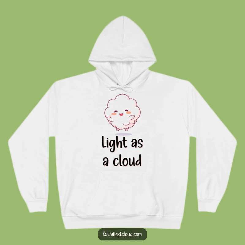 Funny Bouncing Cloud Hoodie: Cozy Character Wear, Comforting Humorous Gift