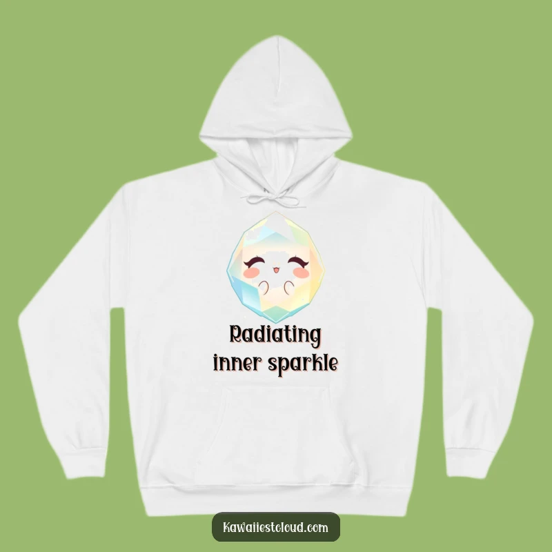 Funny Cozy Gem Hoodie: Warm Light Design, Stylish Humorous Gift for Comfort Lovers