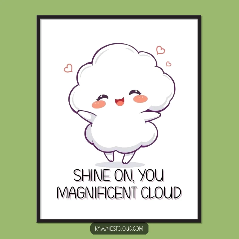 Free Printable Delighted Cloud Art Funny Downloadable Wall Art for Happy Spaces