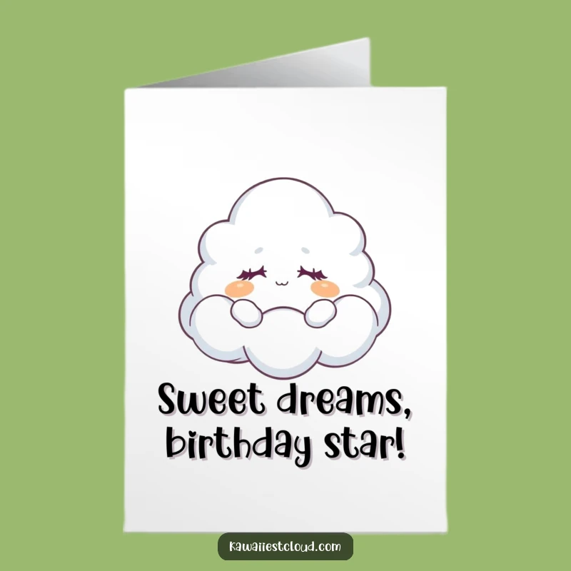 Free Printable Cloud Birthday Card: Dreamy Character Fun, Perfect DIY Downloadable Gift