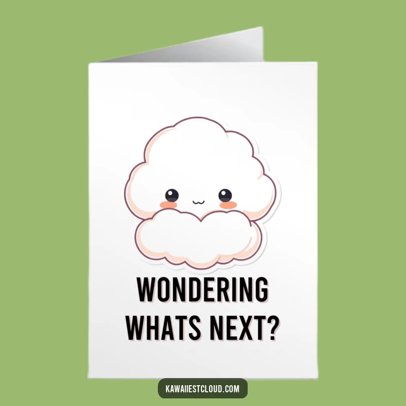 Free Printable Congrats Card: Peek-a-Boo Cloud Surprise - Funny Downloadable