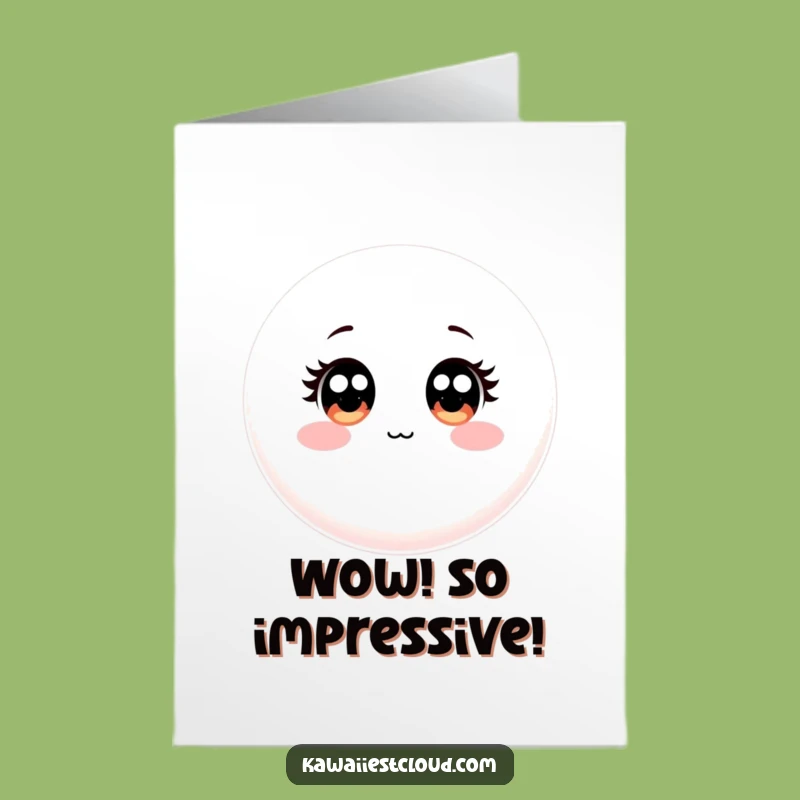 Free Printable Congrats Card: Wide-Eyed Object, Charming DIY Downloadable Gift
