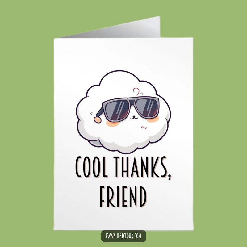 Free Printable Thank You Card: Cool Cloud - Funny Downloadable Gift