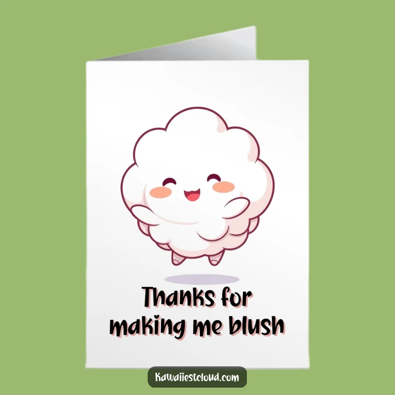 Free Printable Thank You Card: Bouncing Cloud, Cheerful Downloadable Gift!